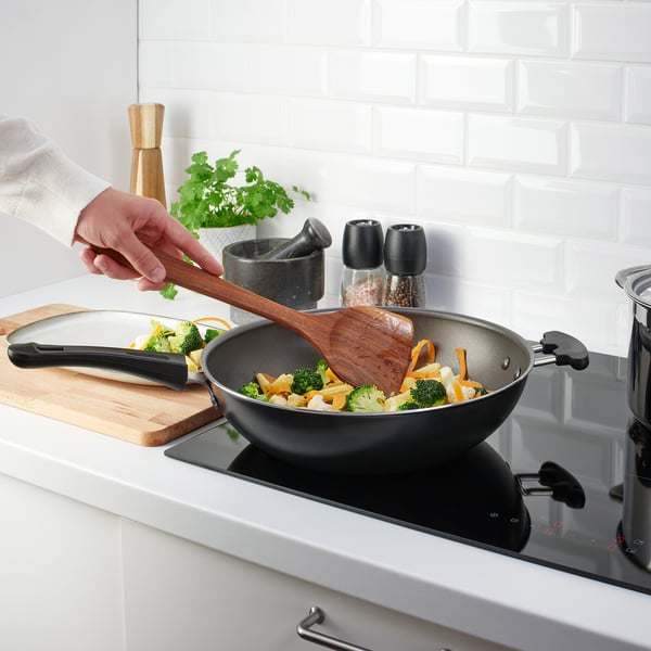HULDHET wok spatula, walnut