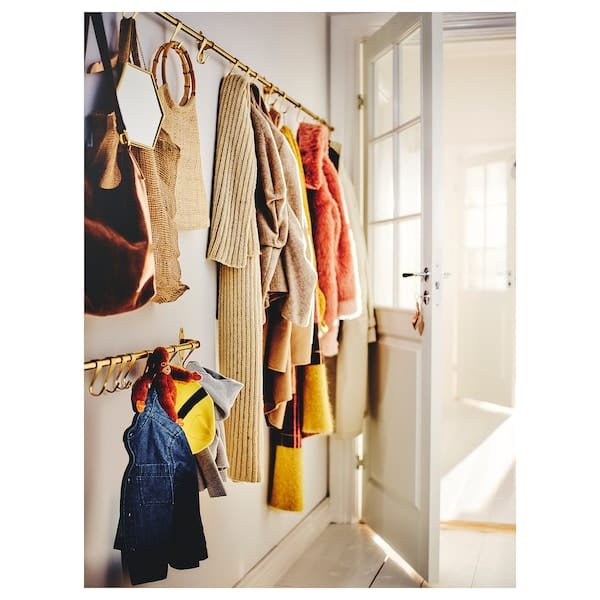 Ikea HULTARP - Rail, polished/brass-colour, 80 cm