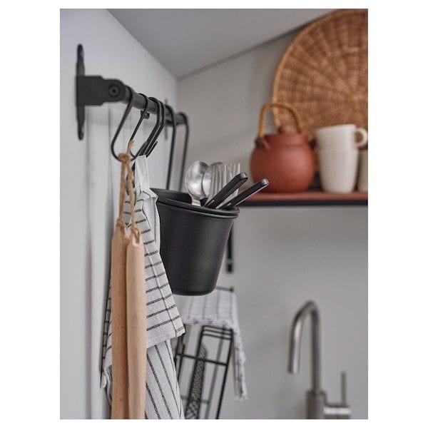 Ikea HULTARP - Container, black, 14x16 cm