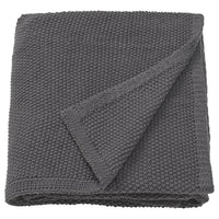 HUMLEMOTT throw, anthracite, 130x170 cm