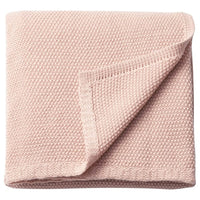 HUMLEMOTT throw, pale pink, 130x170 cm