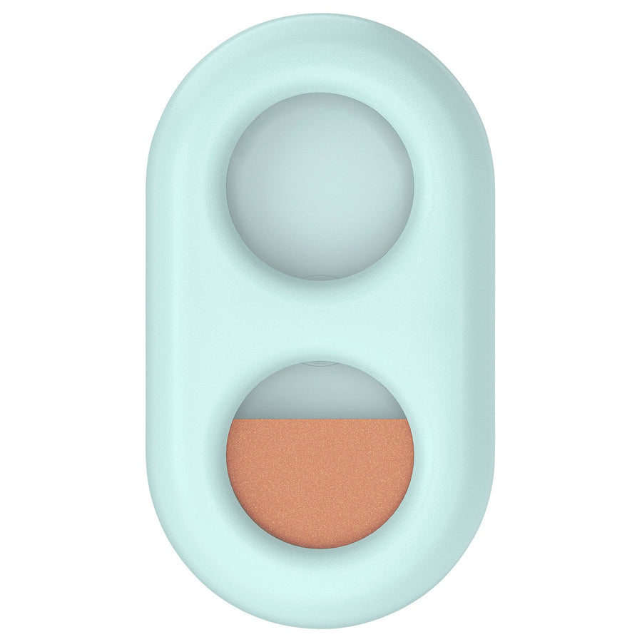 HUMLESJÖN timer with suction cup, turquoise, 10x17 cm