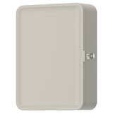 HUSBYÅN wall cabinet, grey-beige, 28x11x37.5 cm
