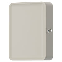 HUSBYÅN wall cabinet, grey-beige, 28x11x37.5 cm