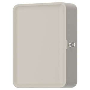 HUSBYÅN wall cabinet, grey-beige, 28x11x37.5 cm