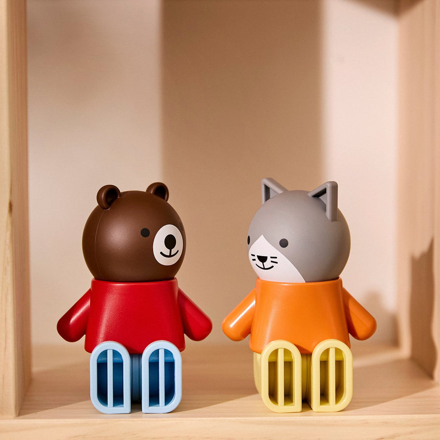 HUSET dollhouse furniture and figures, living room/kitchen multicolour