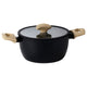 HUSKNUT pot with lid, non-stick coating black, 2.7 l