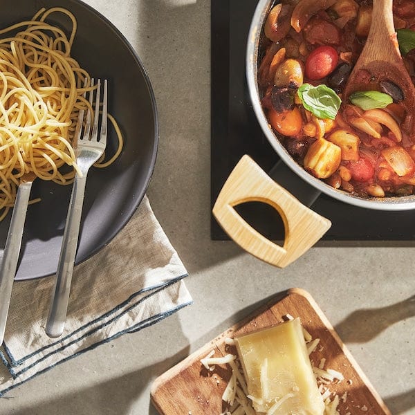 Ikea HUSKNUT - Pot with lid, non-stick coating black,2.7 l