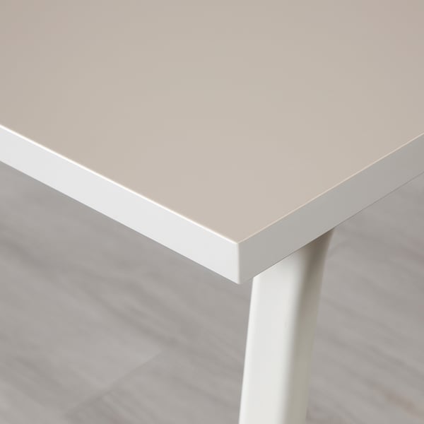 HUVUDSPELARE gaming desk, beige, 140x80 cm