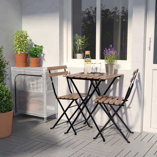 HYLLIS shelving unit with cover, transparent, 60x27x74 cm