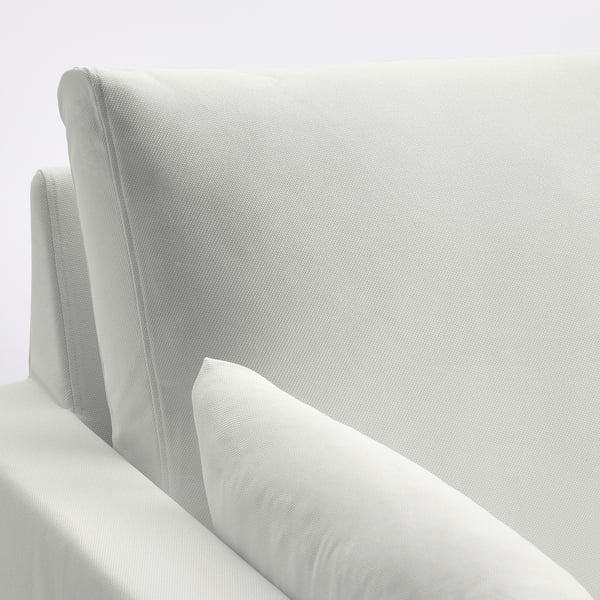 HYLTARP 3-seat sofa w chaise longue, right, Hallarp white, 262 cm