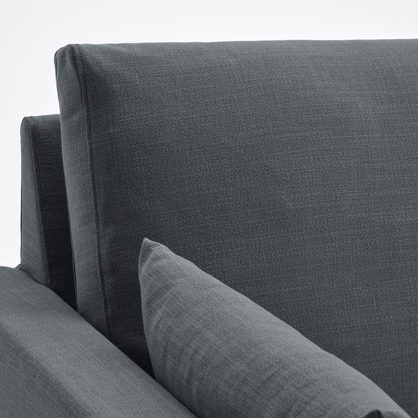 HYLTARP 3-seat sofa w chaise longue, left, Gransel grey, 262 cm