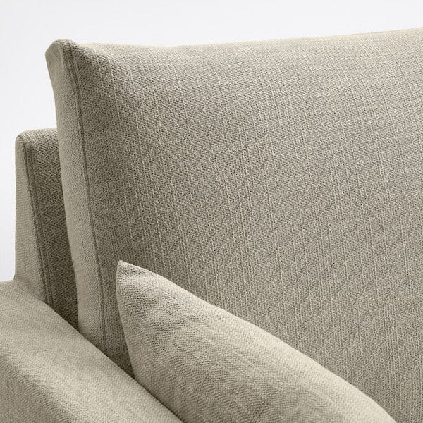 Ikea HYLTARP - 3-seater sofa/chaise-longue, left, Hemmesta light beige ,