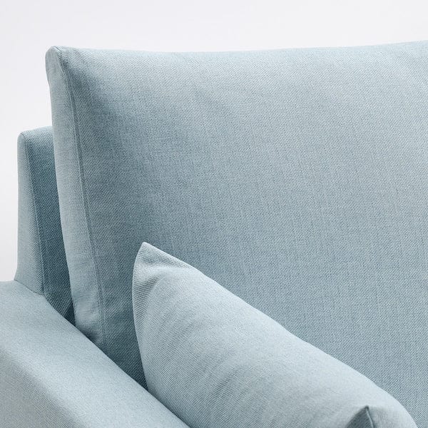 Ikea HYLTARP - 3-seater sofa/chaise-longue, left, Kilanda pale blue ,