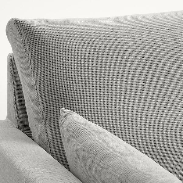 Ikea HYLTARP - 3-seater sofa/chaise-longue, left, Tallmyra white/black ,