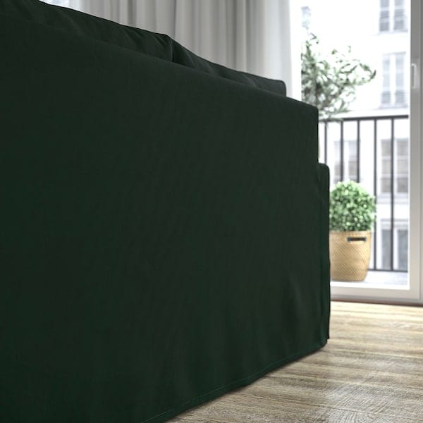 Ikea HYLTARP - 3-seater sofa/chaise-longue, left, Tallmyra dark green ,