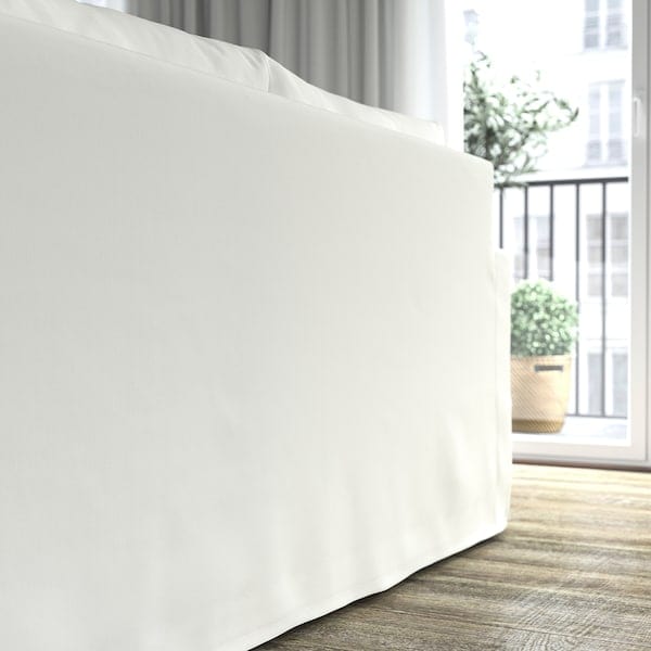 Ikea HYLTARP - 2-seater sofa bed, Hallarp white ,