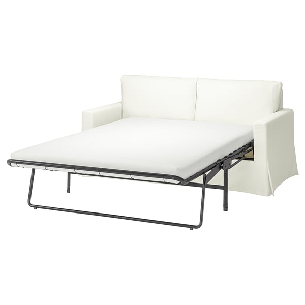 HYLTARP cover for 2-seat sofa-bed, Hallarp white