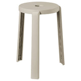 IBBARBO stool, beige, 39x45 cm
