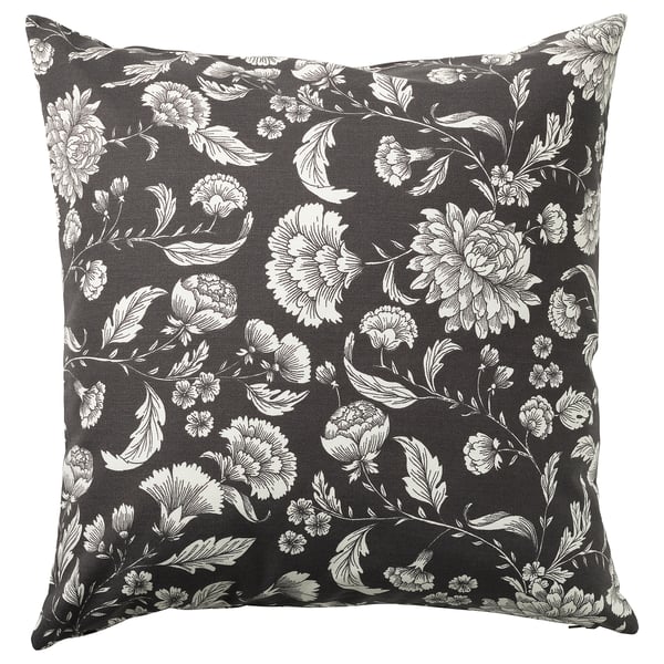 IDALINNEA cushion cover, anthracite, 50x50 cm