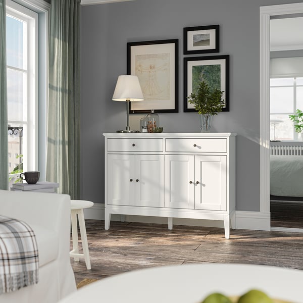 IDANÄS sideboard, white, 124x50x95 cm