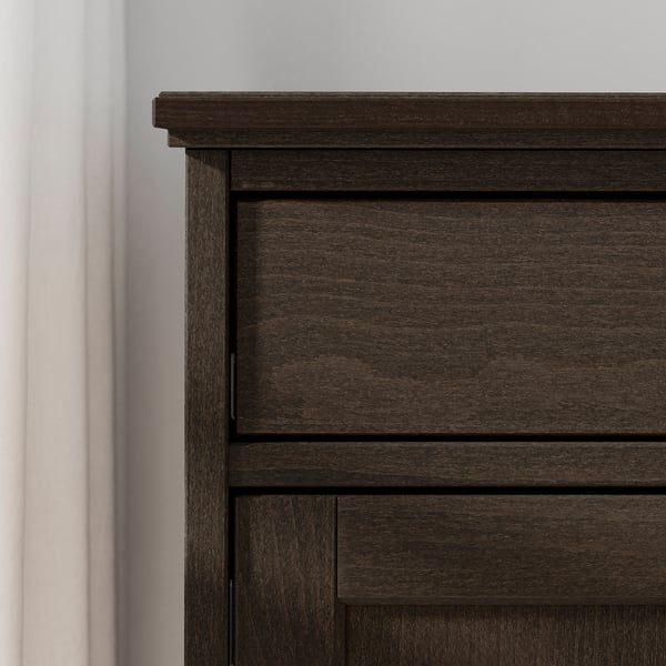 IDANÄS sideboard, dark brown stained, 124x50x95 cm