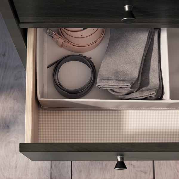 IDANÄS chest of 6 drawers, dark brown stained, 162x95 cm