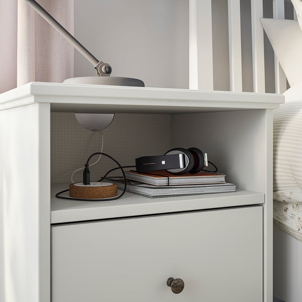 IDANÄS bedside table, white, 47x40 cm