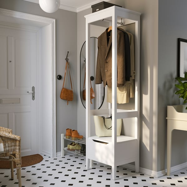 IDANÄS open wardrobe, white, 59x211 cm