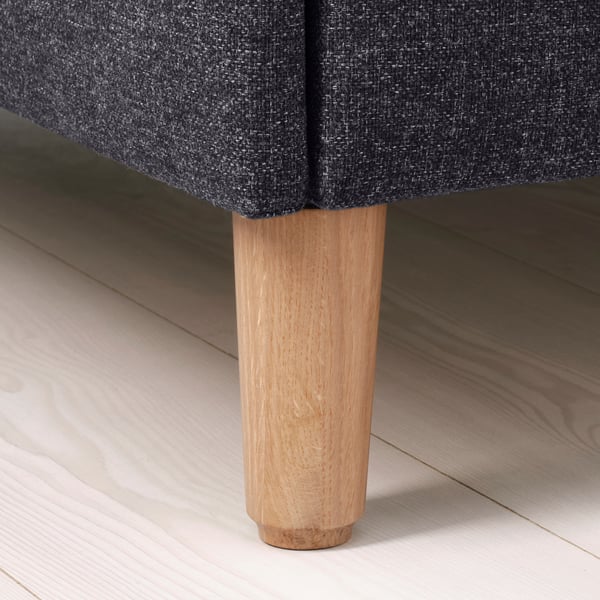 IDANÄS upholstered storage bed, Gunnared dark grey, 160x200 cm