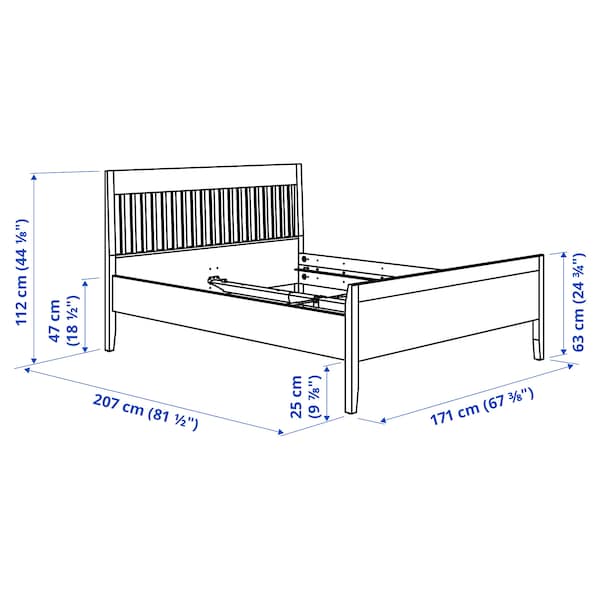 Ikea IDANÄS - 4-piece bedroom set, white,160x200 cm