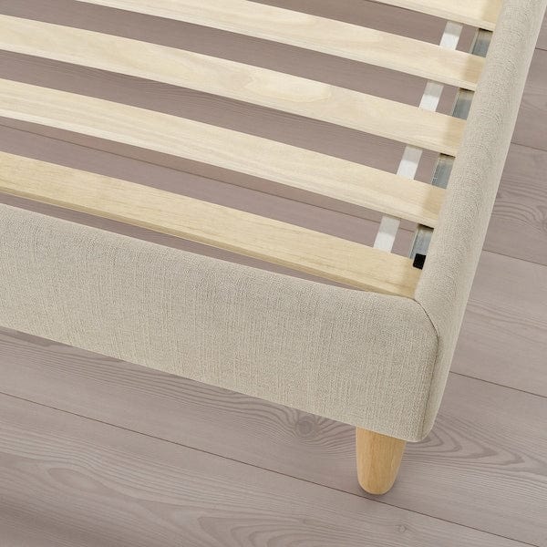 Ikea IDANÄS - Upholstered bed frame, Naggen beige,160x200 cm