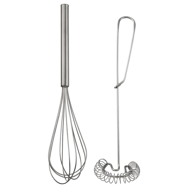 IDEALISK whisk, set of 2, stainless steel