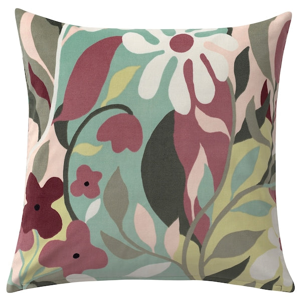 IDGRAN - Cushion cover, multicolour floral pattern, 50x50 cm