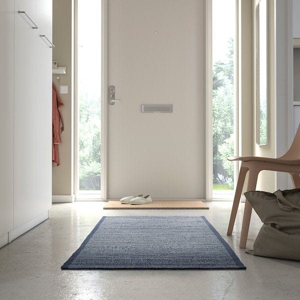 Ikea IDROTTSPLATS - Rug, flatwoven, blue, 80x200 cm
