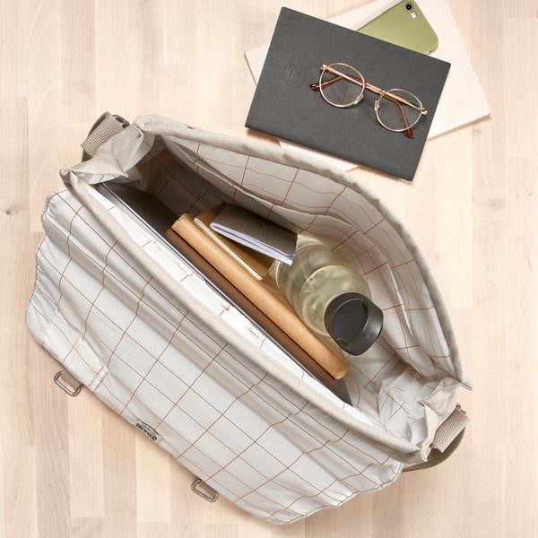 IKEA 365+ water bottle, striped/dark grey, 0.7 l