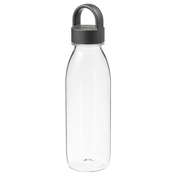 IKEA 365+ water bottle, dark grey, 0.5 l