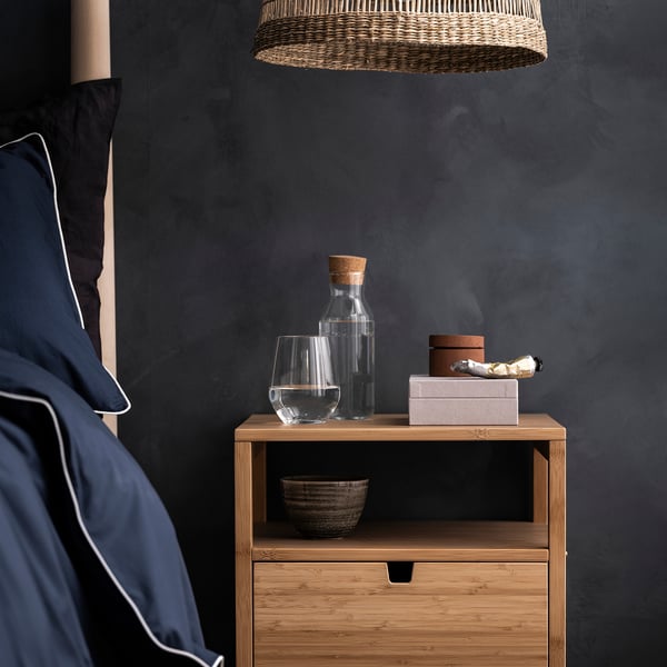 IKEA 365+ carafe with stopper, clear glass/cork, 0.5 l