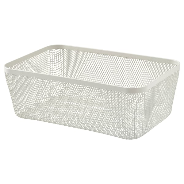 IKEA 365+ food storage basket, metal/white, 30x20x11 cm