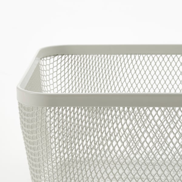 IKEA 365+ food storage basket, metal/white, 30x20x11 cm