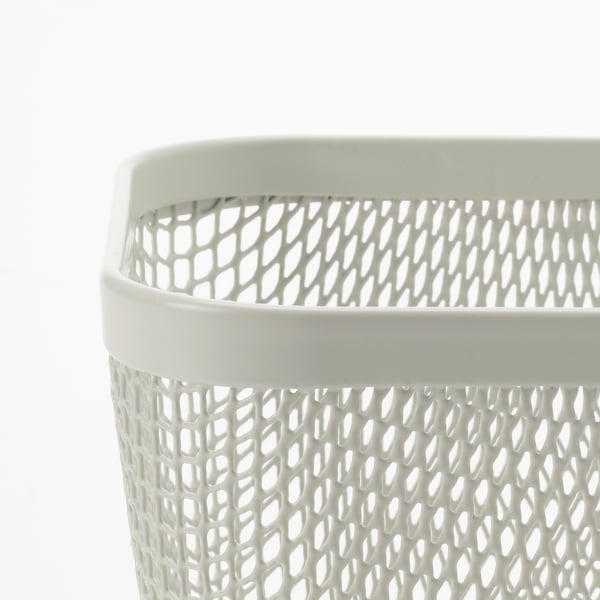 IKEA 365+ food storage basket, metal/white, 14x14x10 cm