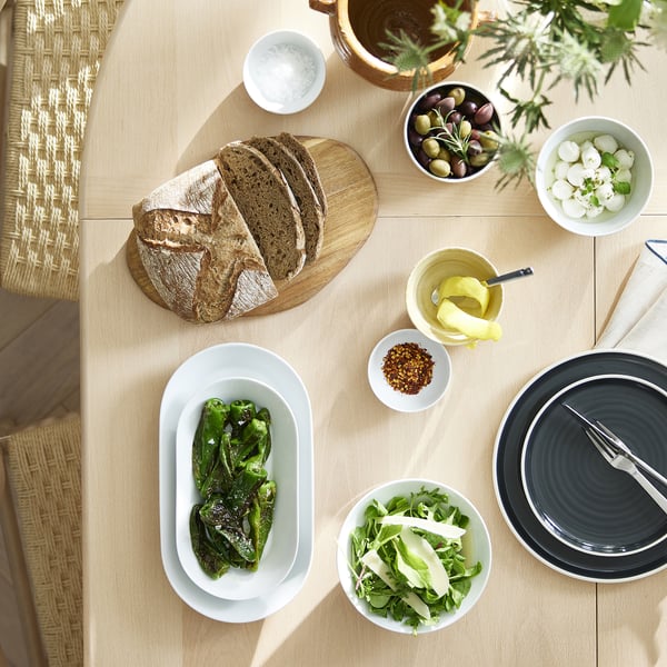 IKEA 365+ bowl, rounded sides white, 9 cm, 2 pack