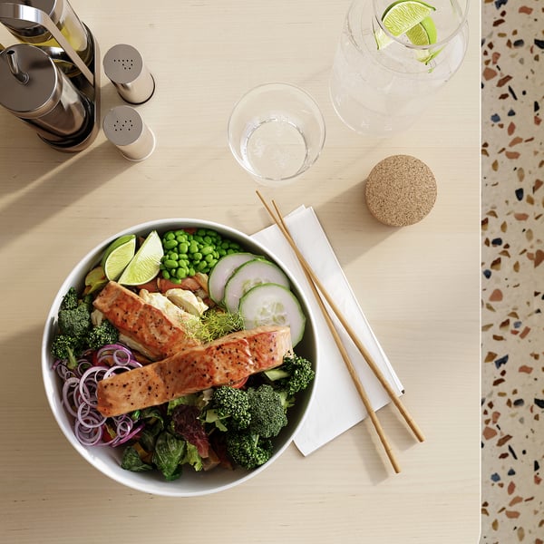 IKEA 365+ bowl, rounded sides white, 22 cm