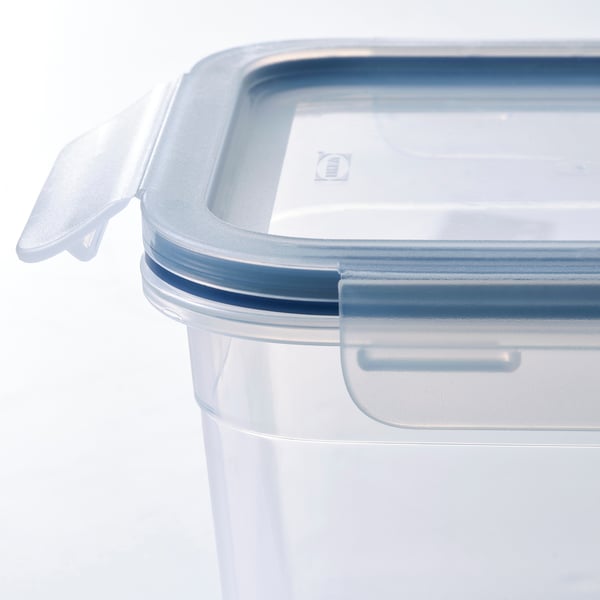 IKEA 365+ food container with lid, square/plastic, 750 ml