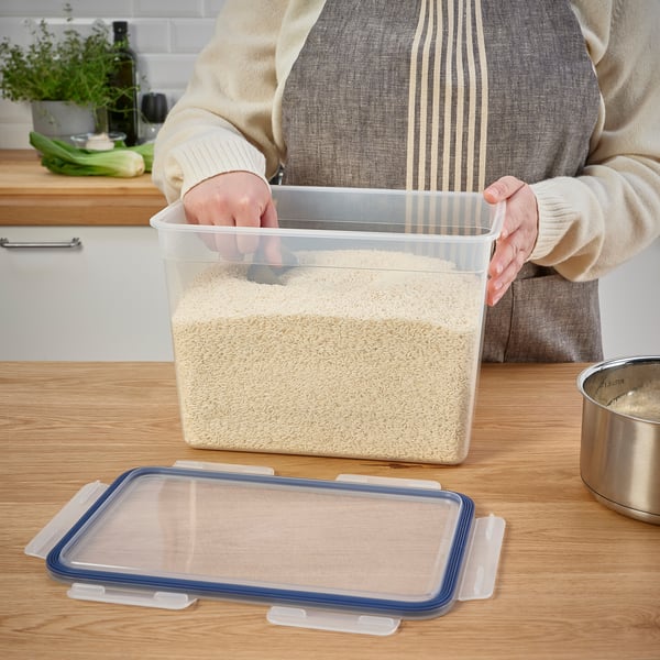 IKEA 365+ food container with lid, rectangular/plastic, 10.6 l