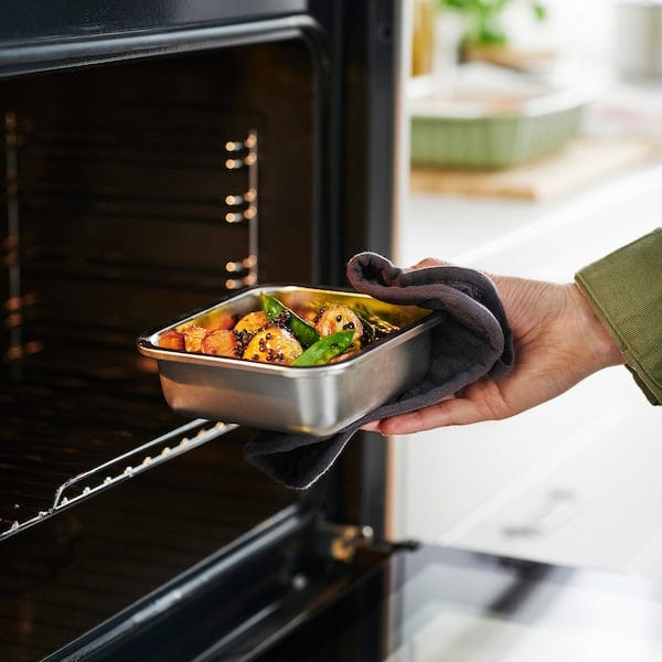 Ikea IKEA 365+ - Food container, square/stainless steel, 600 ml