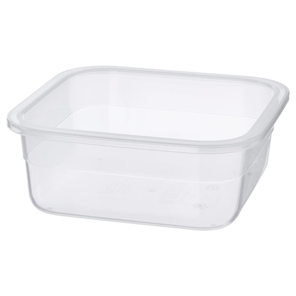 IKEA 365+ food container, square/plastic, 750 ml