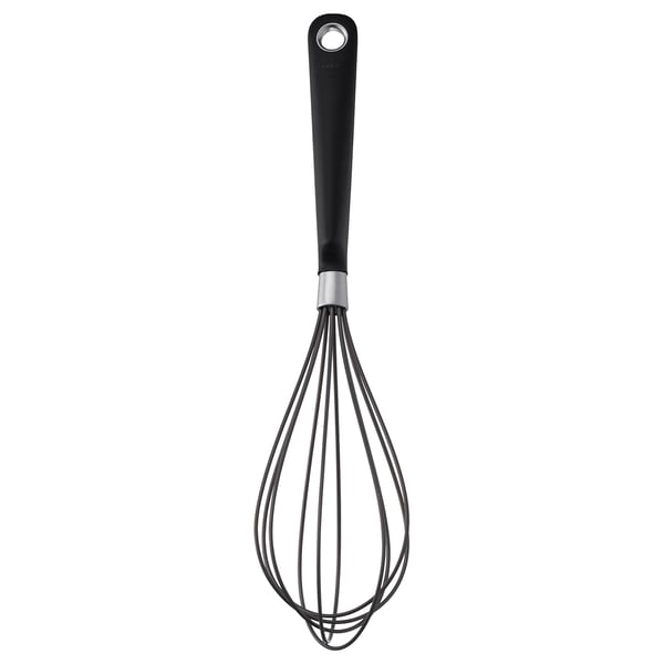 IKEA 365+ HJÄLTE balloon whisk, stainless steel/black