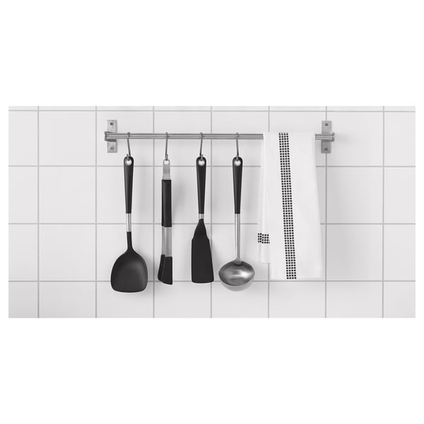 IKEA 365+ HJÄLTE cooking tweezers, stainless steel/black