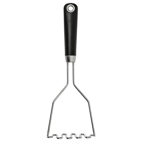 IKEA 365+ HJÄLTE potato masher, stainless steel/black